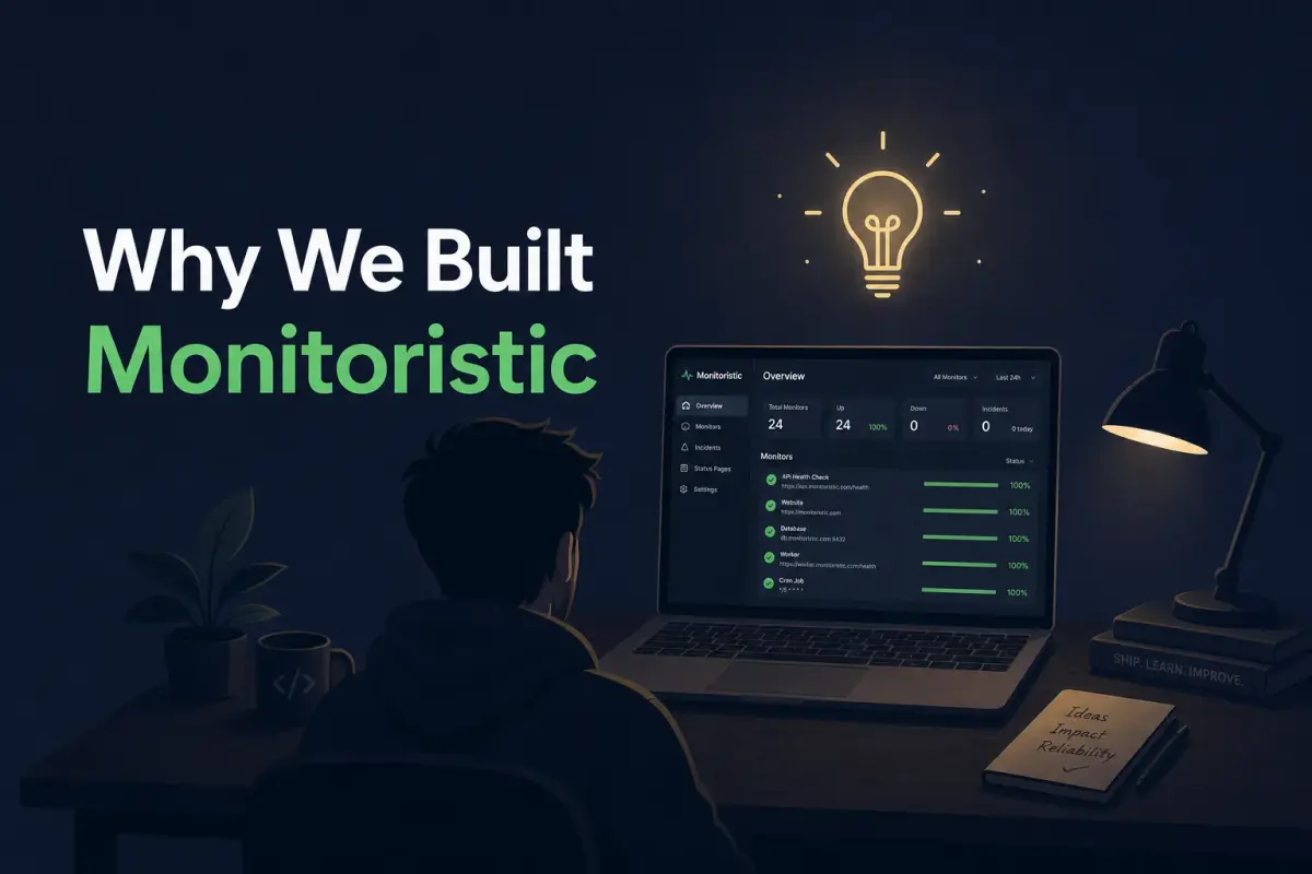 The story behind building Monitoristic