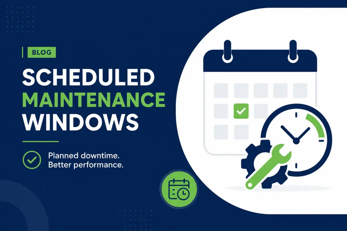 Scheduling maintenance windows for uptime monitoring