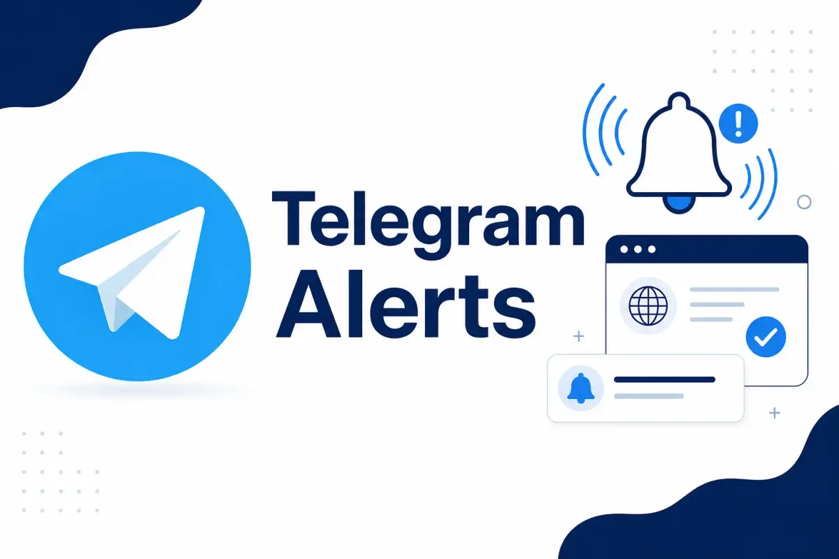 Setting up Telegram alerts for website monitoring
